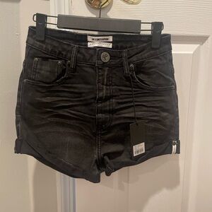 One Teaspoon Charcoal Jean Shorts